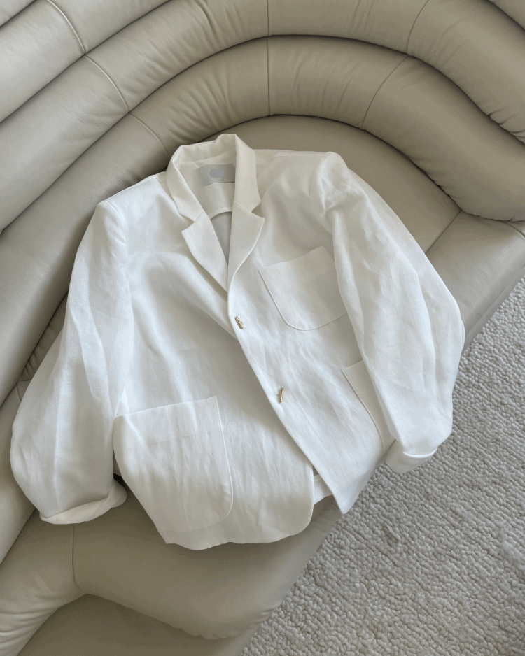 Marco linen jacket (white)