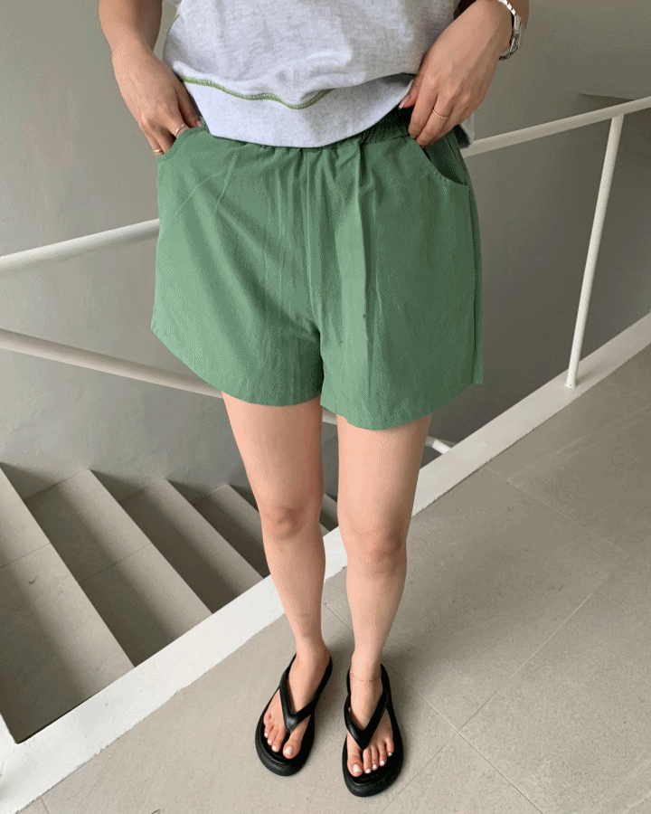 Patch shorts (2color)