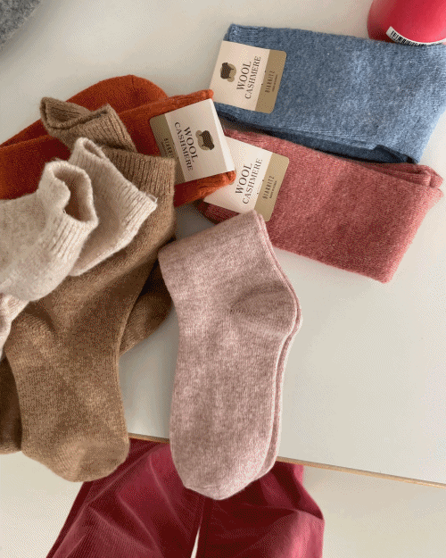 New cashmere socks (7color)