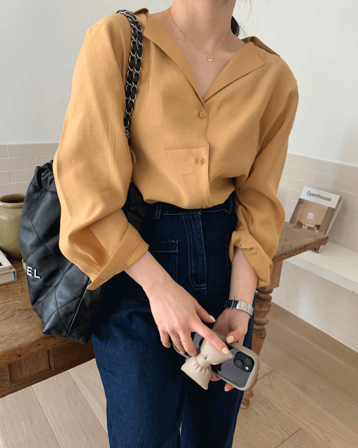 Slik blouse (3color)