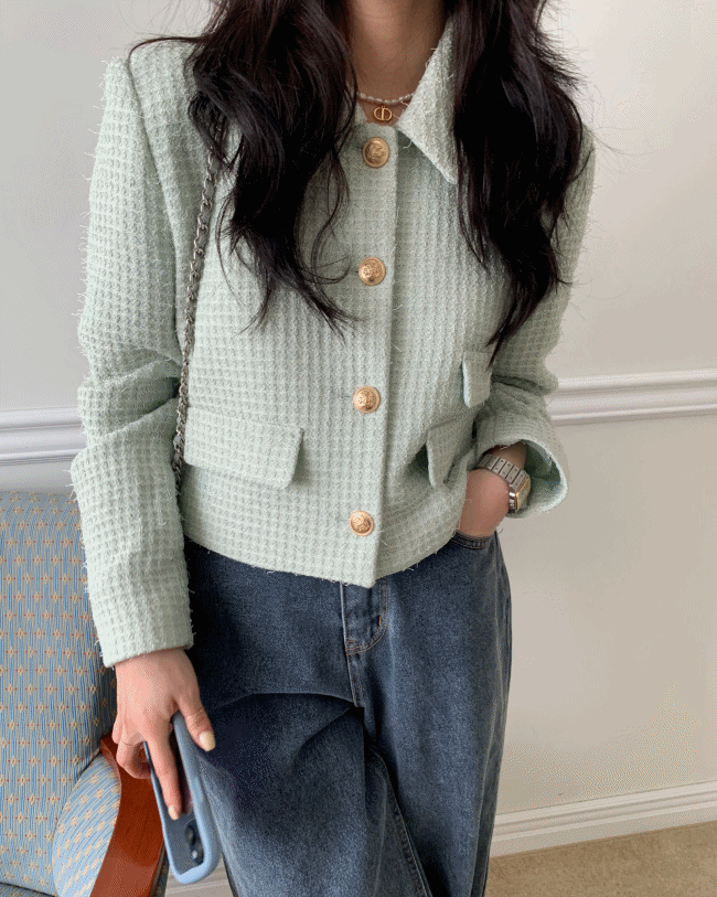 Demont tweed jacket (2color)