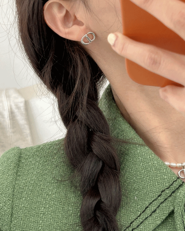 CD earring (2color)
